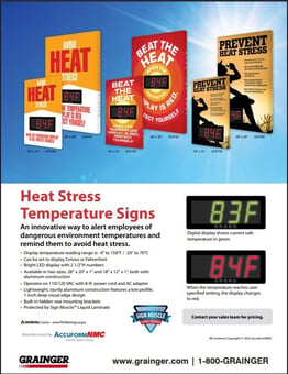 AccufromNMCHeatStressTemperatureSigns-Grainger